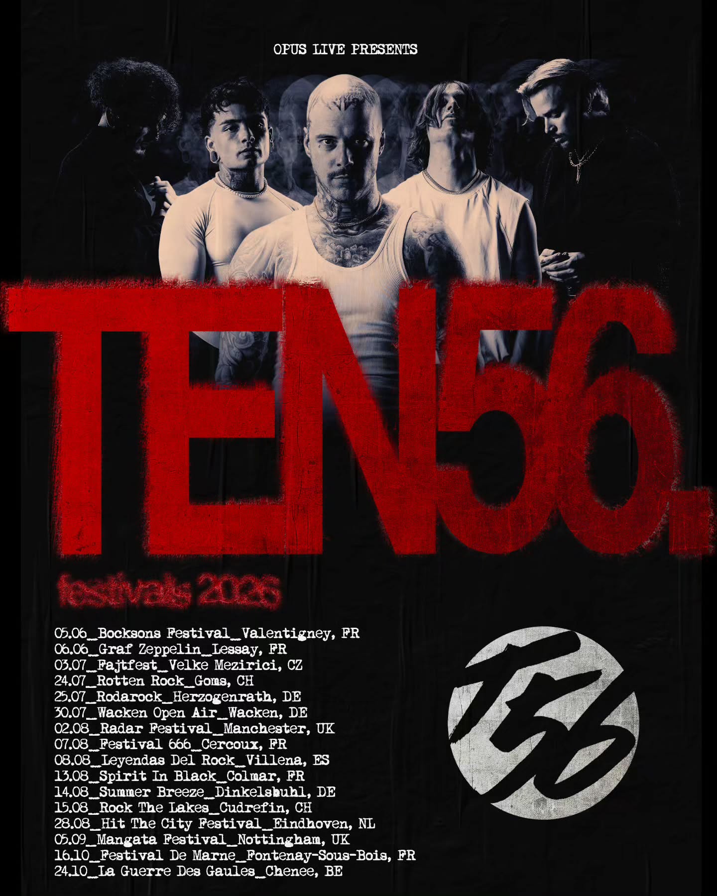 ten56. Tour Poster 2026